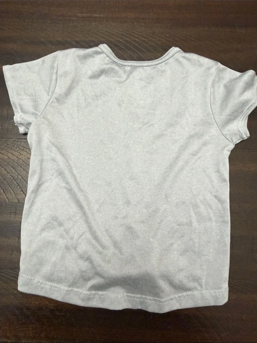 Girls' Gray Heart Tie-Front Tee